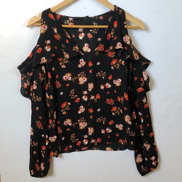 Kobi Halperin Marlena Floral-Print Silk Blouse XS - Picture 3 of 6